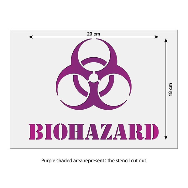 Biohazard Sign Stencil